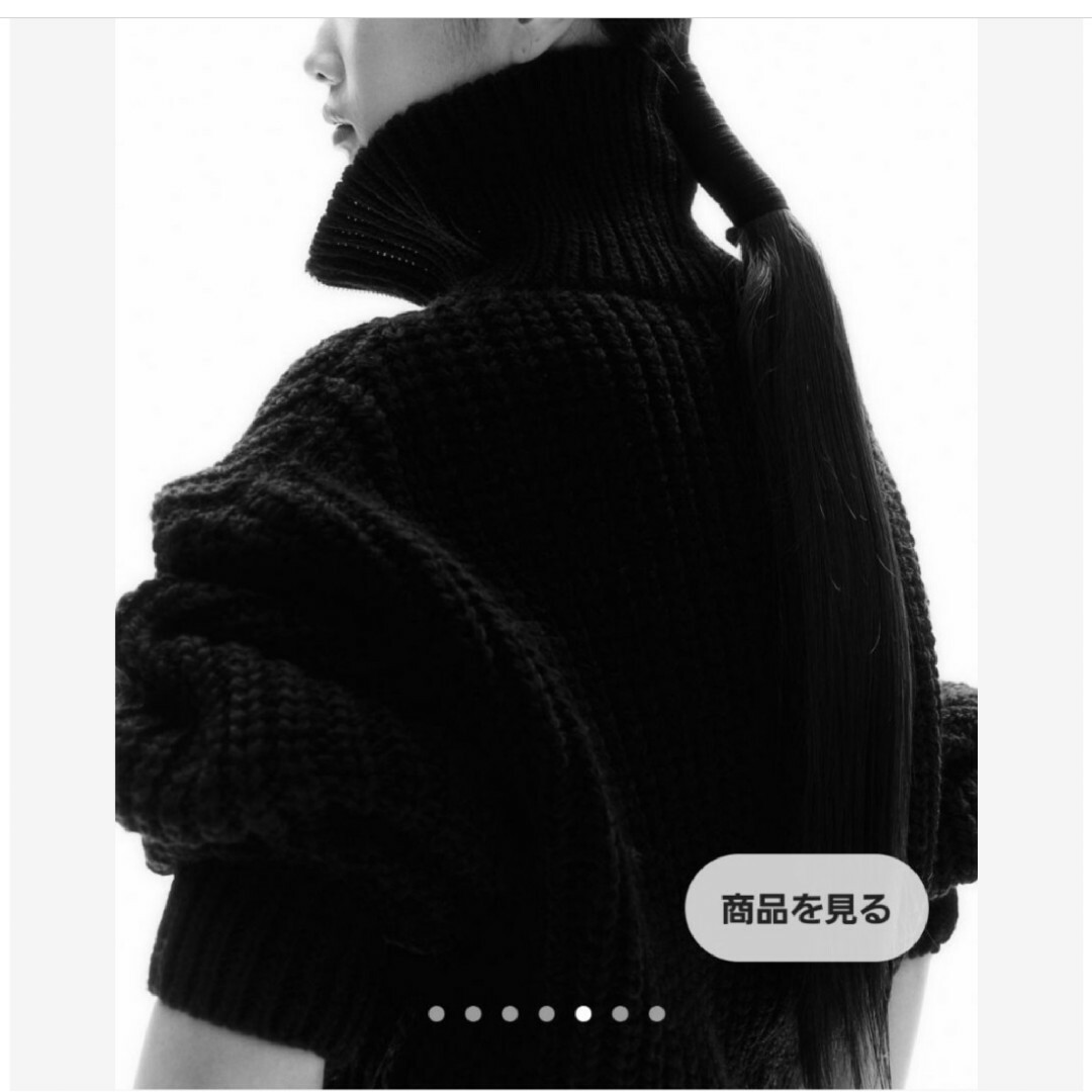 H&M - 【H&M】チャンキーニットハーフジップの通販 by ☆t.y