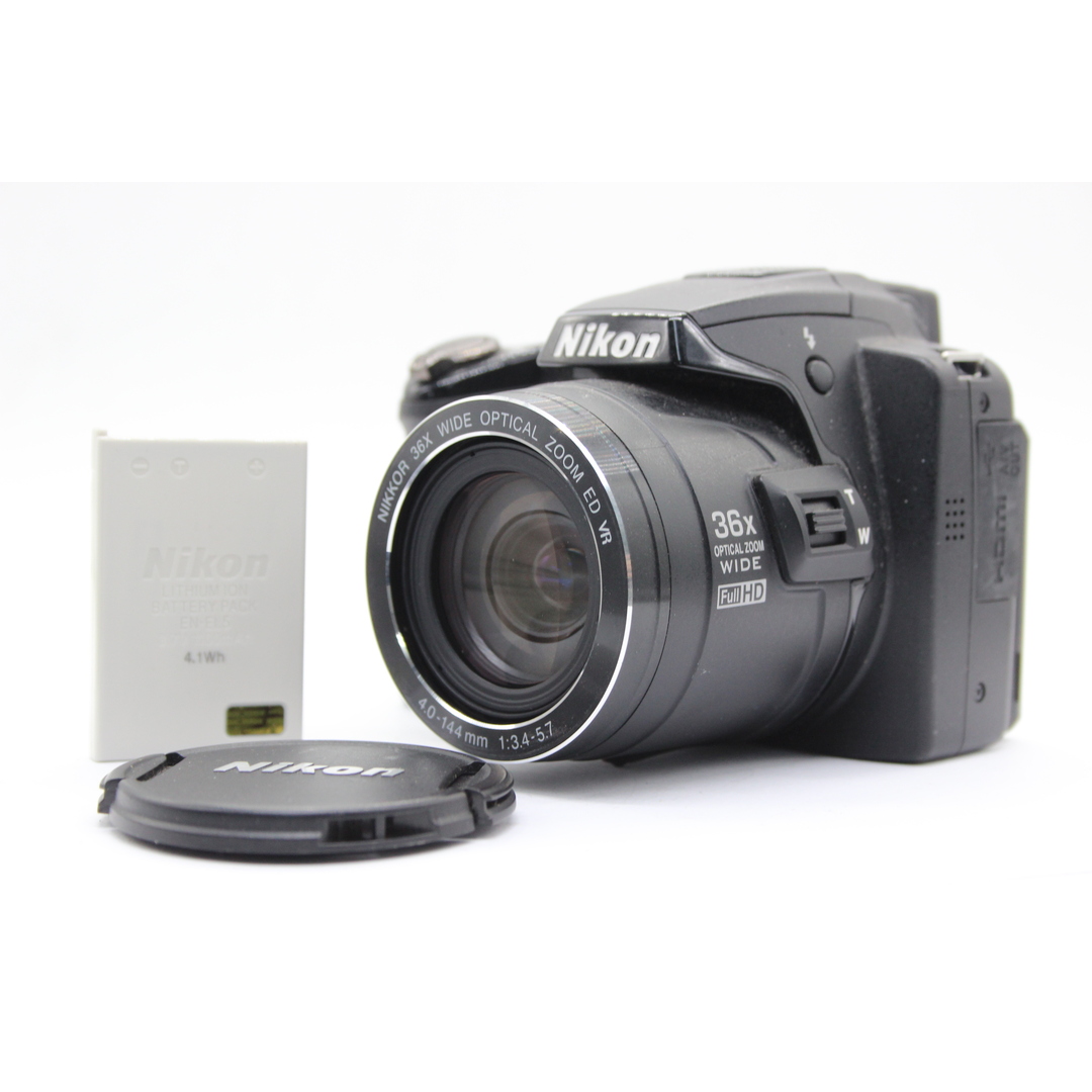 支払い発送詳細【返品保証】 ニコン Nikon Coolpix P500 Nikkor 36x Wide バッテリー付き コンパクトデジタルカメラ  s4904