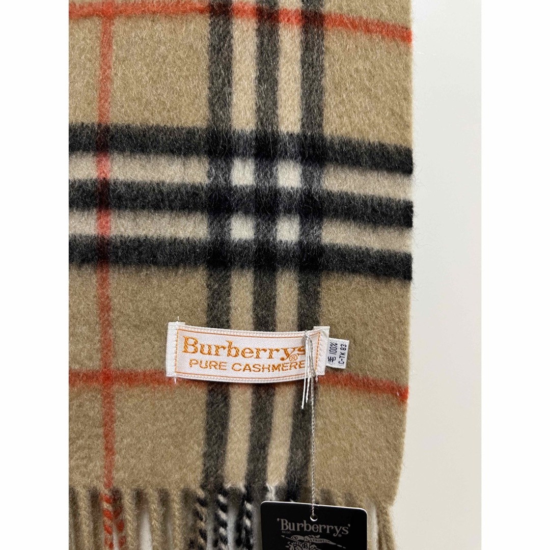 BURBERRY　バーバリー　カシミア100％　タグ付き未使用品　マフラー