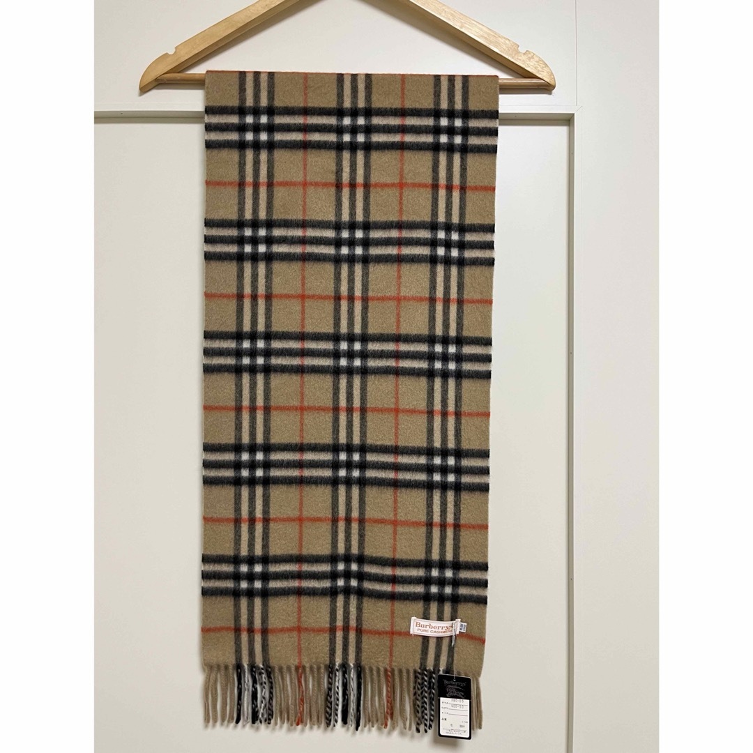 BURBERRY(バーバリー)のBURBERRY　バーバリー　カシミア100％　タグ付き未使用品　マフラー レディースのファッション小物(マフラー/ショール)の商品写真