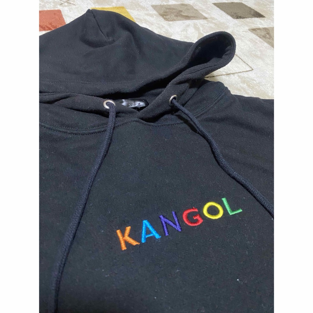 KANGOL(カンゴール)のカンゴール　パーカー　黒　L メンズのトップス(パーカー)の商品写真