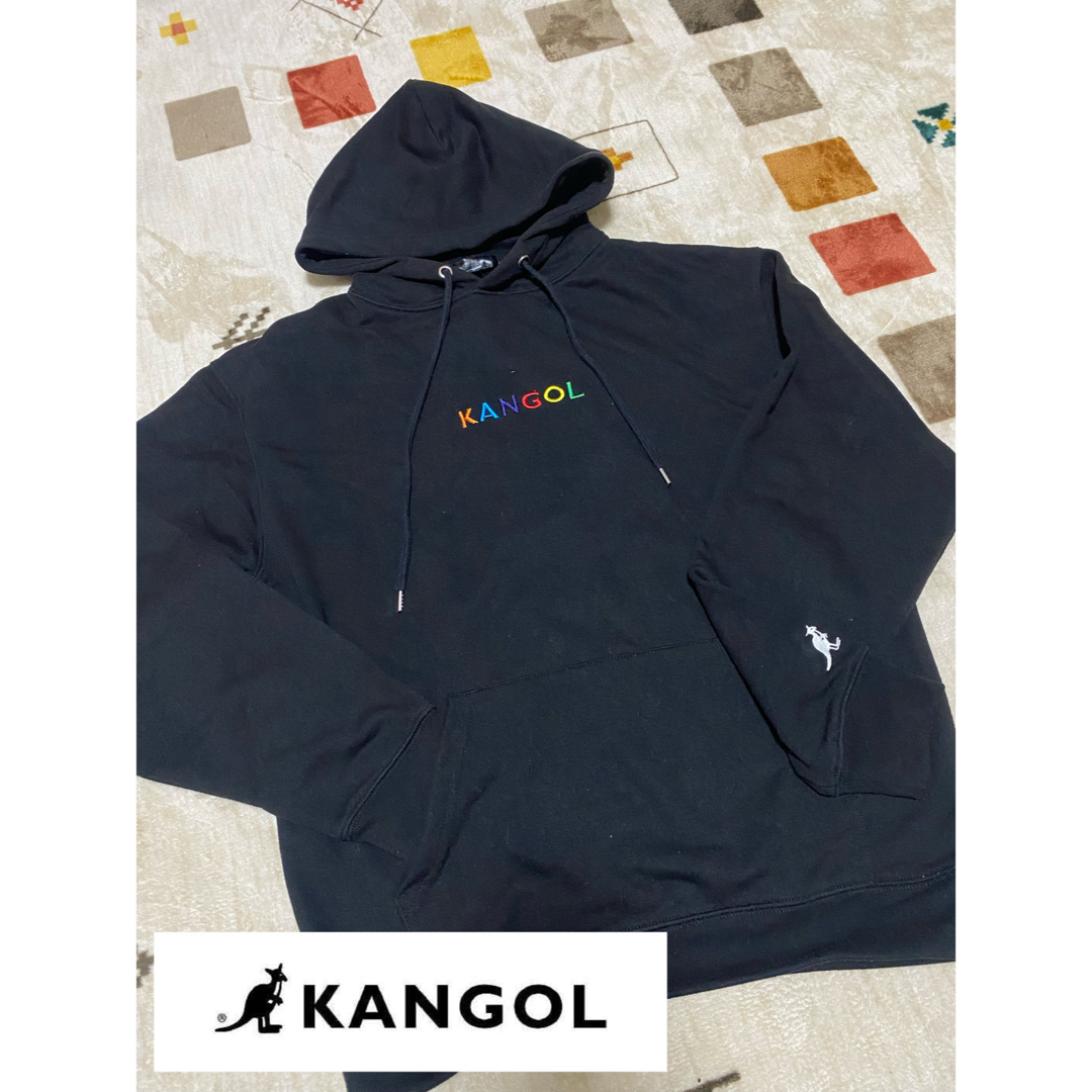 KANGOL(カンゴール)のカンゴール　パーカー　黒　L メンズのトップス(パーカー)の商品写真