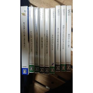 ウィー(Wii)のWii ソフト9点セット(家庭用ゲームソフト)