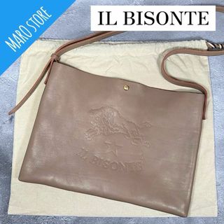 イルビゾンテ(IL BISONTE)の【美品】IL BISONTE レザー ショルダーバッグ クロスボディバッグ(ショルダーバッグ)