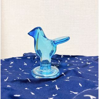 イッタラ(iittala)のシエッポ　スカイブルーxターコイズ(置物)