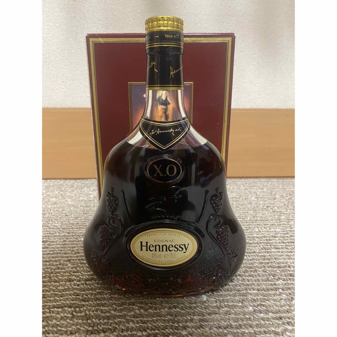 食品/飲料/酒Hennessy XO 金キャップ クリアボトル ヘネシー 古酒