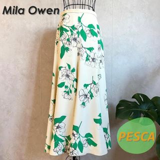 ミラオーウェン(Mila Owen)の【美品】ミラオーウェン　フラワースカート(ロングスカート)