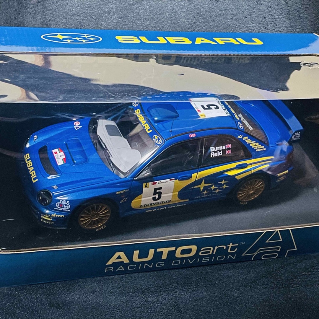 AUTOart(オートアート)のカスタム品 1/18 AUTOart スバル インプレッサ WRC 2001 エンタメ/ホビーのおもちゃ/ぬいぐるみ(ミニカー)の商品写真