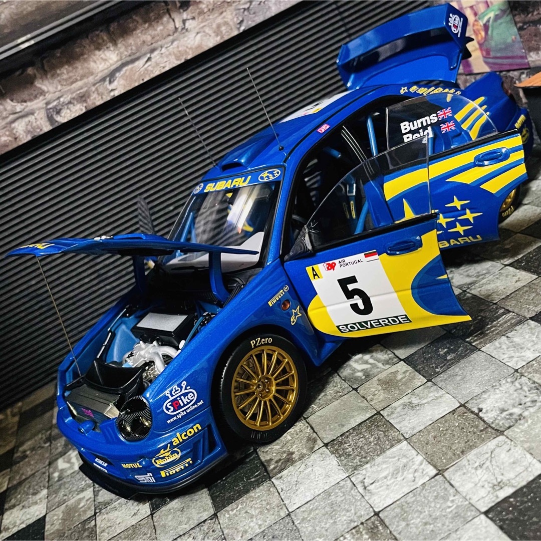 AUTOart(オートアート)のカスタム品 1/18 AUTOart スバル インプレッサ WRC 2001 エンタメ/ホビーのおもちゃ/ぬいぐるみ(ミニカー)の商品写真