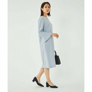 ユナイテッドアローズグリーンレーベルリラクシング(UNITED ARROWS green label relaxing)の【LT.BLUE】パウドレ フレアスリーブ ワンピース -ウォッシャブル・ストレッチ・防シワ- ◇No01◇(ロングワンピース/マキシワンピース)