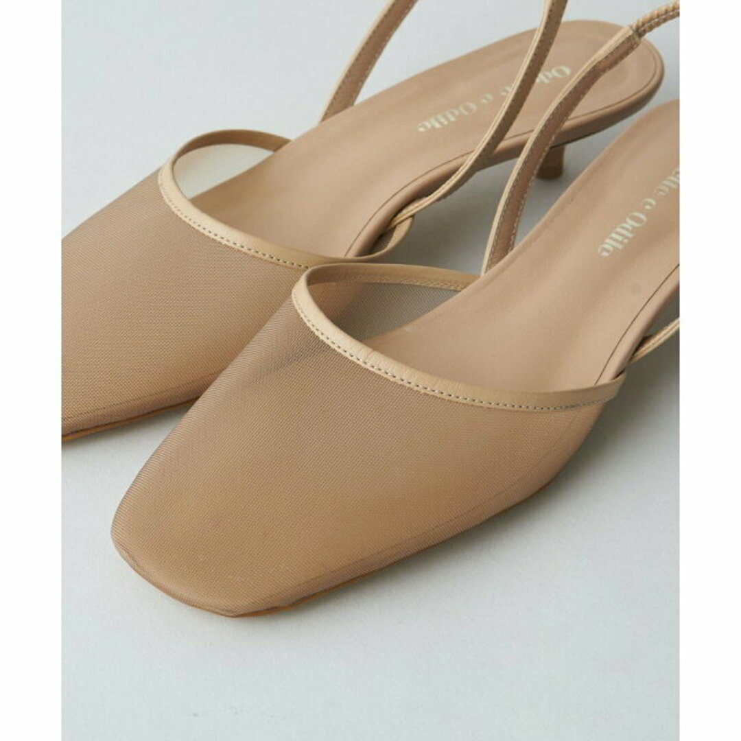 Odette e Odile(オデットエオディール)の【BEIGE】チュールバックベルト パンプス30↑ レディースの靴/シューズ(ハイヒール/パンプス)の商品写真