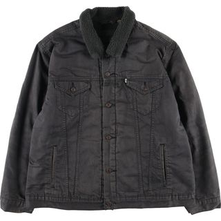 リーバイス(Levi's)の古着 リーバイス Levi's ブラックデニムボアジャケット メンズXXL /eaa407262(Gジャン/デニムジャケット)