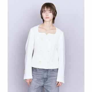 イウエンマトフ(AEWEN MATOPH)の【WHITE】<AEWEN MATOPH>C/L ハートネック 6ボタン ジャケット(テーラードジャケット)