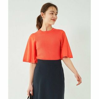 ユナイテッドアローズグリーンレーベルリラクシング(UNITED ARROWS green label relaxing)の【ORANGE】シアー スリーブ リブ プルオーバー ニット -ウォッシャブル-(ニット/セーター)