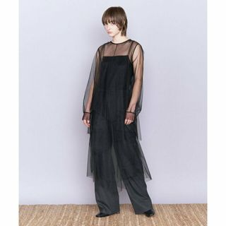 イウエンマトフ(AEWEN MATOPH)の【BLACK】<AEWEN MATOPH>P チュール 2WAY ティアードワンピース(ロングワンピース/マキシワンピース)