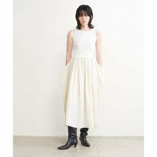 イウエンマトフ(AEWEN MATOPH)の【OFF WHITE】<AEWEN MATOPH>ニット コンビ ワンピース(ロングワンピース/マキシワンピース)