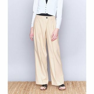 イウエンマトフ(AEWEN MATOPH)の【BEIGE】<AEWEN MATOPH>SI/C ヘリンボーン タック ワイドパンツ(その他)