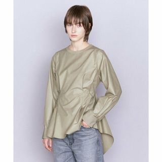 イウエンマトフ(AEWEN MATOPH)の【OLIVE】<AEWEN MATOPH>バックフレア クルーネックブラウス(シャツ/ブラウス(長袖/七分))