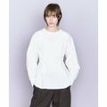 【WHITE】<AEWEN MATOPH>バックフレア クルーネックブラウス