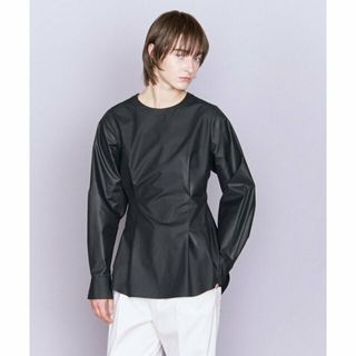 イウエンマトフ(AEWEN MATOPH)の【BLACK】<AEWEN MATOPH>バックフレア クルーネックブラウス(シャツ/ブラウス(長袖/七分))