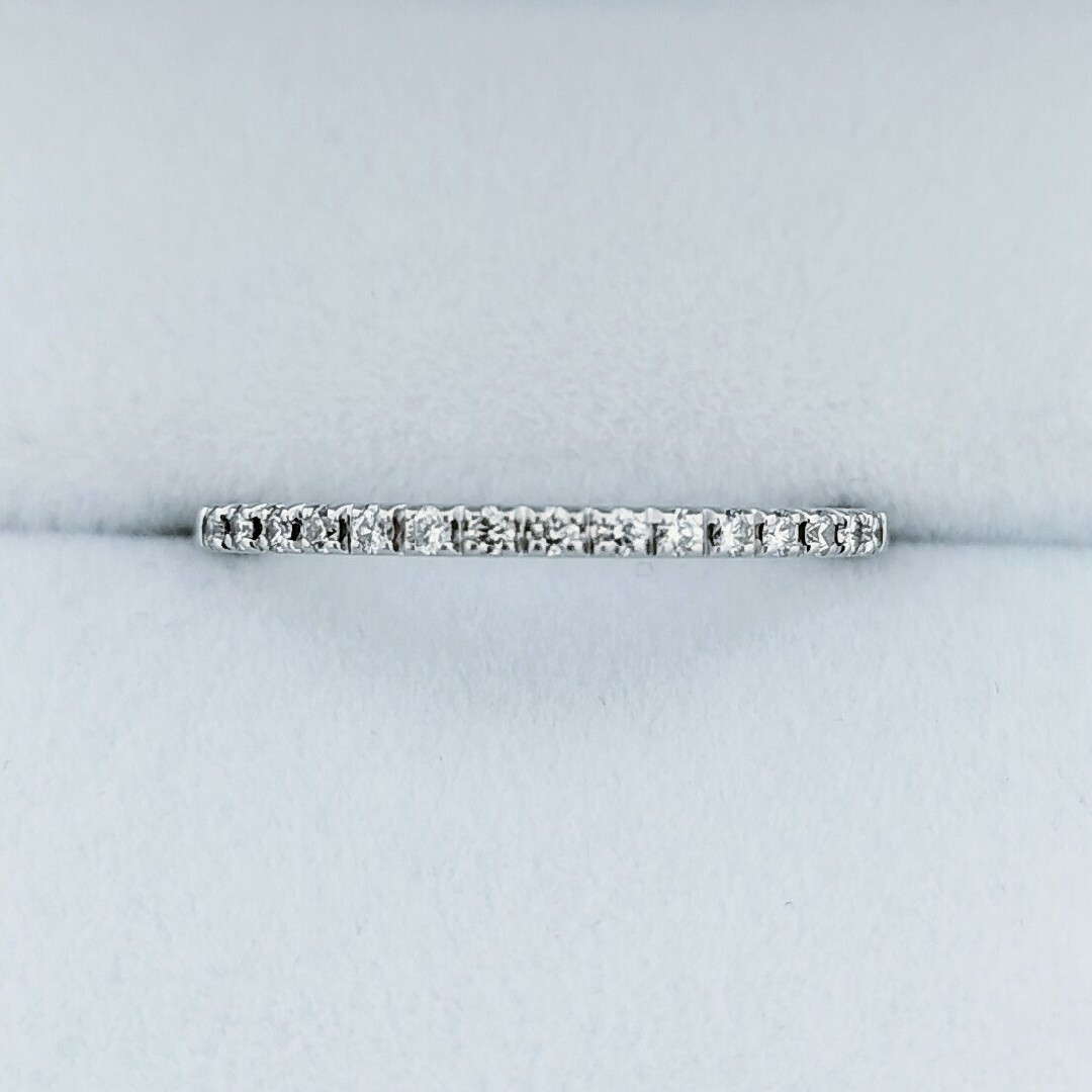 STAR JEWELRY(スタージュエリー)のスタージュエリー ダイヤモンド エタニティ リング K18WG 0.08ct レディースのアクセサリー(リング(指輪))の商品写真