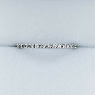 スタージュエリー(STAR JEWELRY)のスタージュエリー ダイヤモンド エタニティ リング K18WG 0.08ct(リング(指輪))