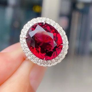 ⭐ 天然 ガーネット リング k18 11.6ct(リング(指輪))