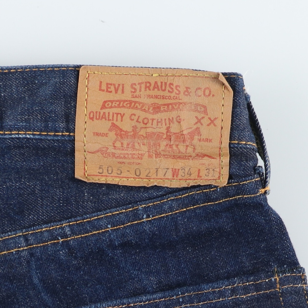 Levi's(リーバイス)の古着 濃紺 60年代 リーバイス Levi's 505-0217 BIG E ビッグE テーパードデニムパンツ USA製 メンズw32 ヴィンテージ /evb003387 メンズのパンツ(デニム/ジーンズ)の商品写真