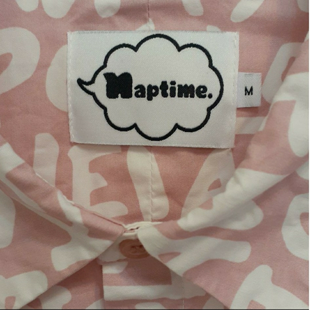 美品】Naptime. Nissy 西島隆弘 5分丈シャツ 総柄ピンク Mの通販 美品】Naptime. Nissy 西島隆弘 5分丈シャツ 総柄ピンク Mの通販