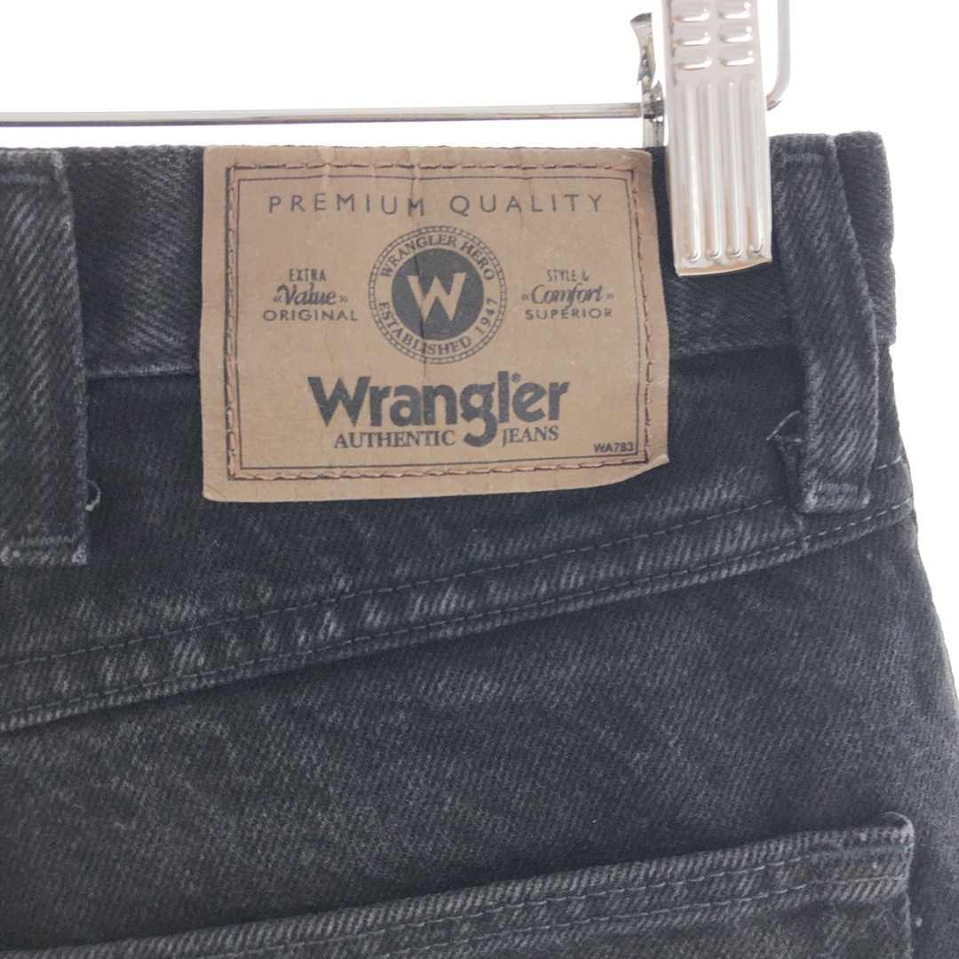 Wrangler(ラングラー)の古着 ラングラー Wrangler ブラックデニムパンツ メンズw35 /taa002464 メンズのパンツ(デニム/ジーンズ)の商品写真