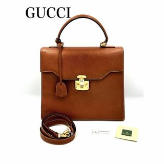 グッチ(Gucci)のGUCCI グッチ レザー レディロック 2WAY ハンド バッグ M5078(ハンドバッグ)