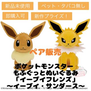 ポケモン(ポケモン)のポケットモンスター もふぐっとぬいぐるみ　～ イーブイ ・ サンダース ～(キャラクターグッズ)