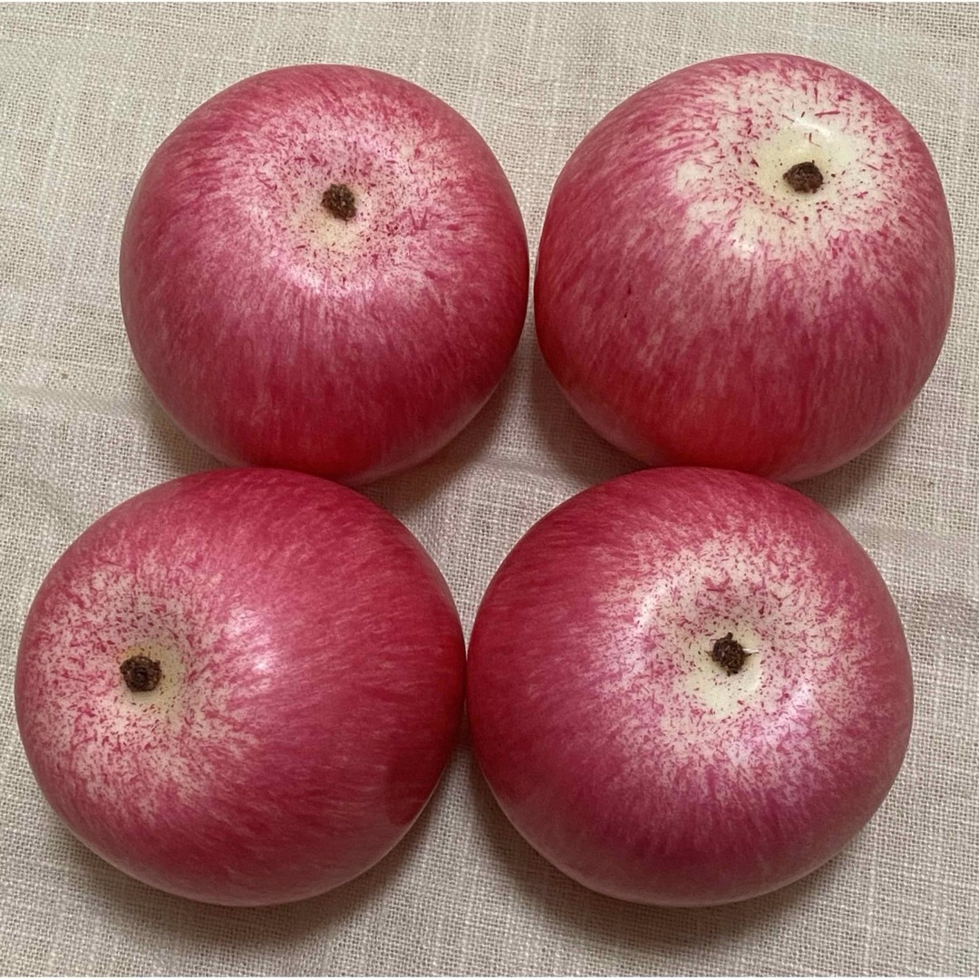 ハンドメイド　資材　フェイクフルーツ　りんご　アップル　ふじ ハンドメイドの素材/材料(各種パーツ)の商品写真