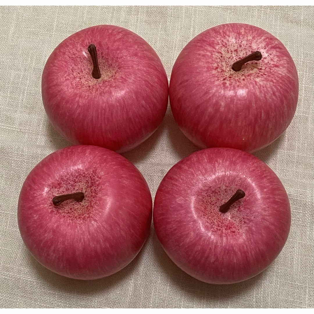 ハンドメイド　資材　フェイクフルーツ　りんご　アップル　ふじ ハンドメイドの素材/材料(各種パーツ)の商品写真