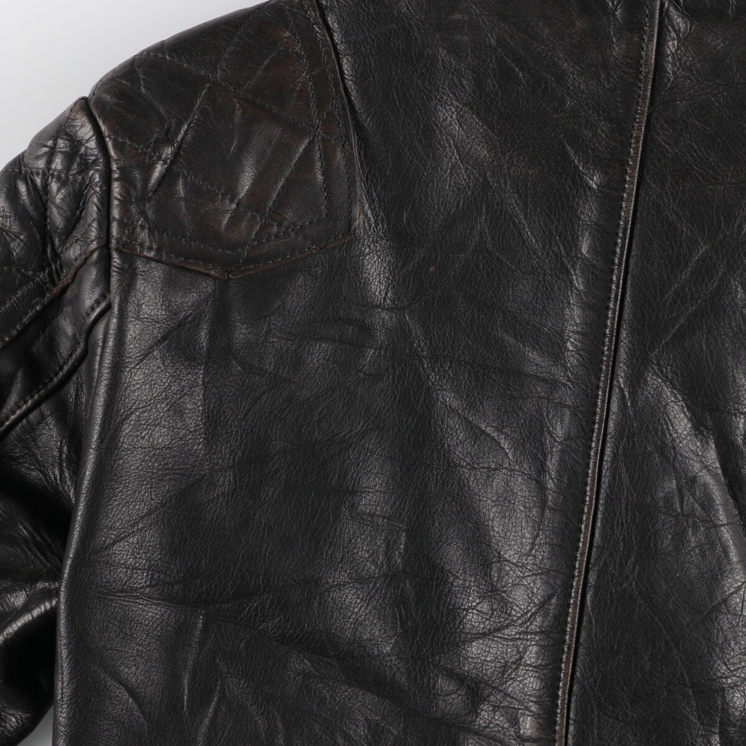 Lewis Leathers(ルイスレザー)の古着 70年代 ルイスレザー Lewis Leathers GT モンザ セミダブルライダースジャケット メンズM ヴィンテージ /eva000734 メンズのジャケット/アウター(レザージャケット)の商品写真