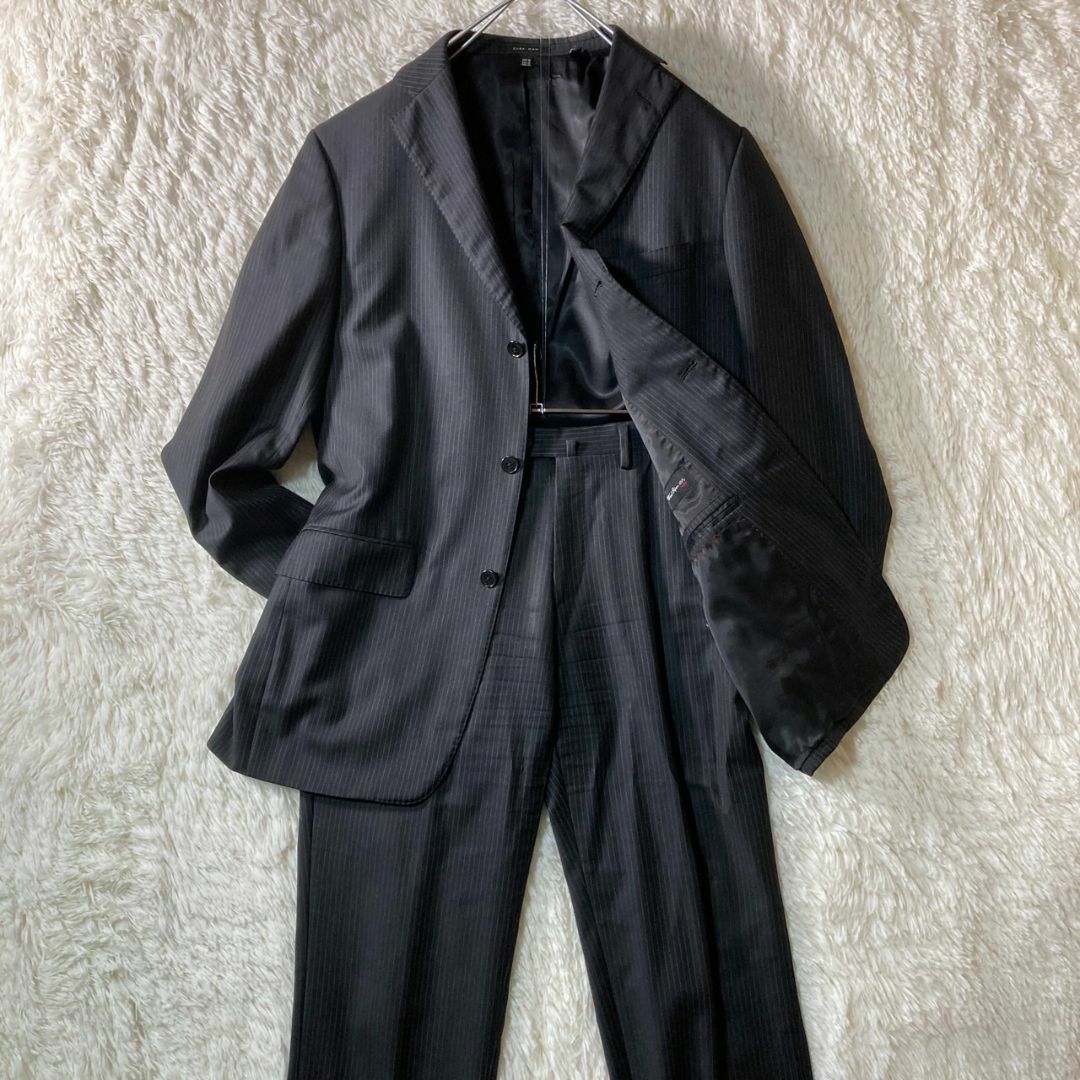 ZARA(ザラ)のZARA 3B セットアップスーツ スーパー100 ウール 2XL 大きいサイズ メンズのスーツ(セットアップ)の商品写真