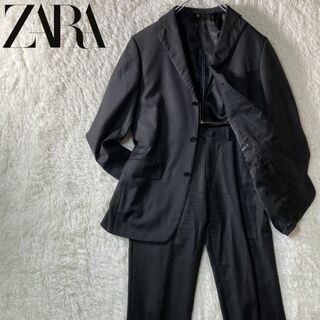 ザラ(ZARA)のZARA 3B セットアップスーツ スーパー100 ウール 2XL 大きいサイズ(セットアップ)