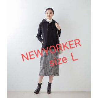 ニューヨーカー(NEWYORKER)のNEWYORKER ニューヨーカー ロゴ刺繍入り ジップアップパーカー Ｌ(パーカー)