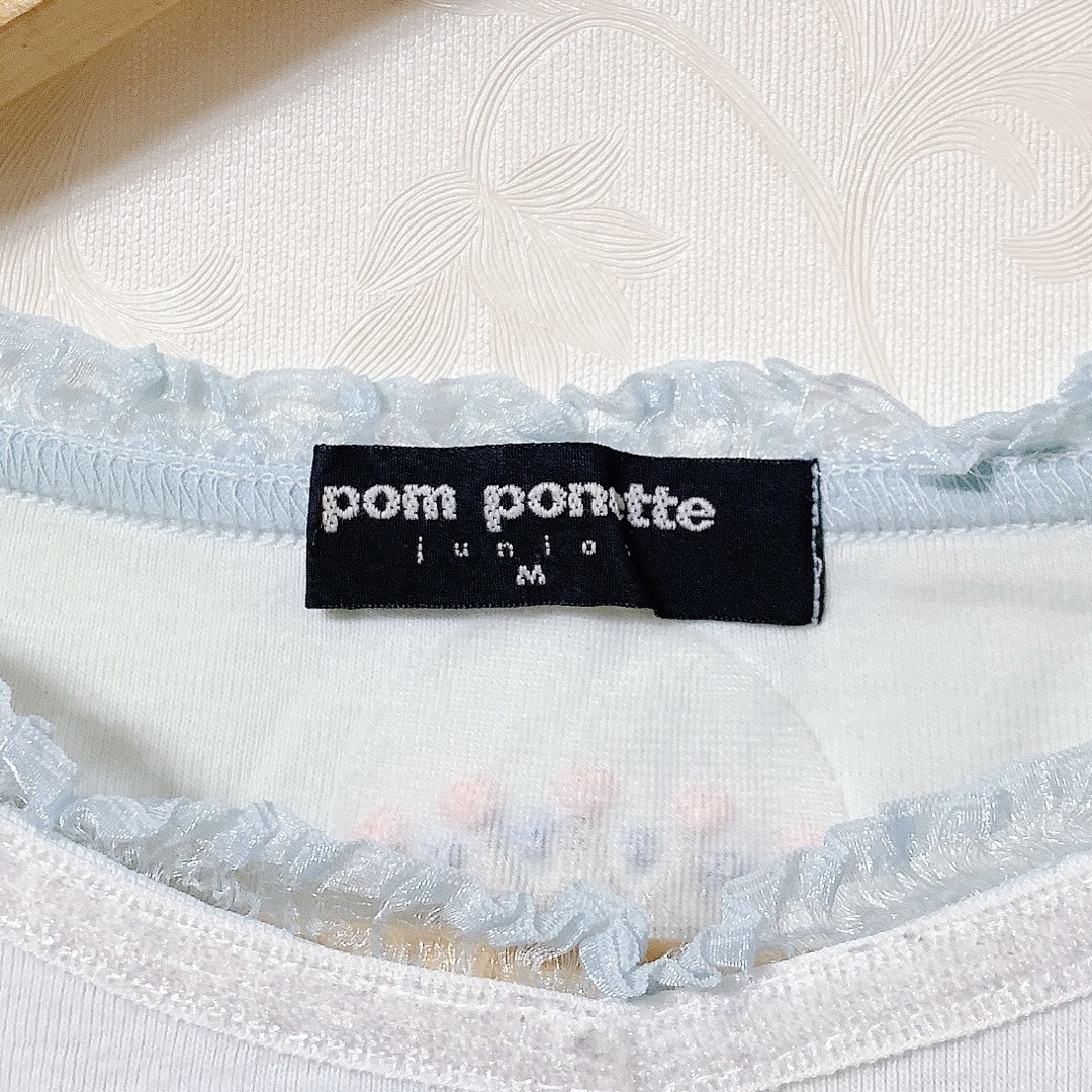 pom ponette(ポンポネット)の古着 POMPONETTE 子供服 M 長袖Tシャツ 秋冬春服 キッズ/ベビー/マタニティのキッズ服女の子用(90cm~)(Tシャツ/カットソー)の商品写真