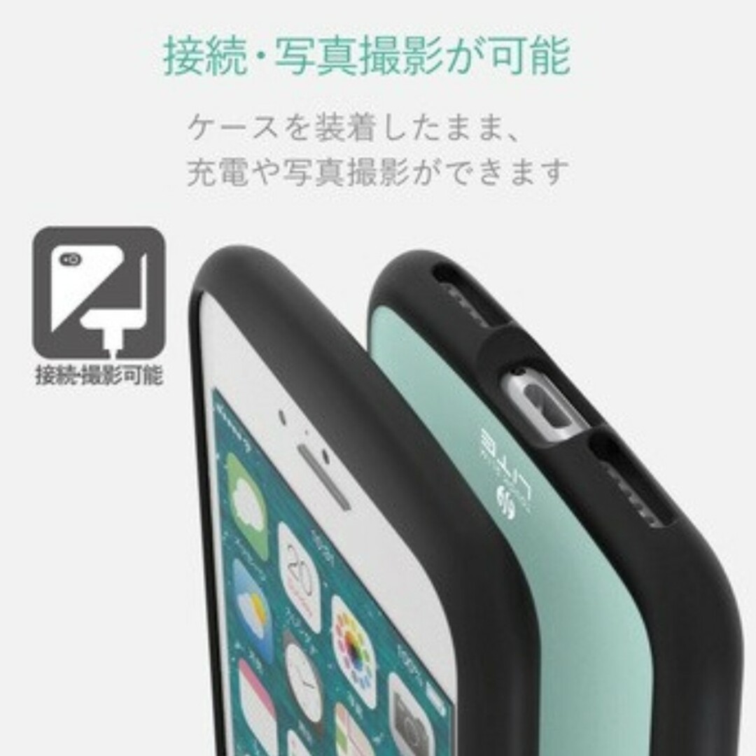 ELECOM(エレコム)の《1-094》iPhone8iPhone7ライトブルーPM-A17MTSLBU スマホ/家電/カメラのスマホアクセサリー(iPhoneケース)の商品写真