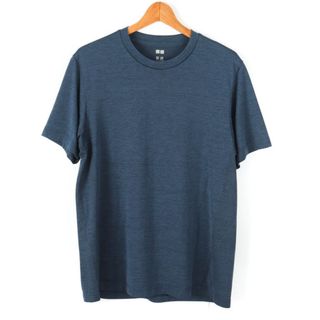 ユニクロ(UNIQLO)のユニクロ 半袖Tシャツ ドライEX 消臭 大きいサイズ メンズ XLサイズ ネイビー UNIQLO(Tシャツ/カットソー(半袖/袖なし))