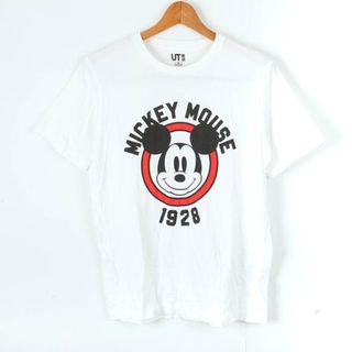 ユニクロ(UNIQLO)のユニクロ 半袖Tシャツ UT ミッキーマウス ディズニー メンズ Mサイズ ホワイト UNIQLO(Tシャツ/カットソー(半袖/袖なし))