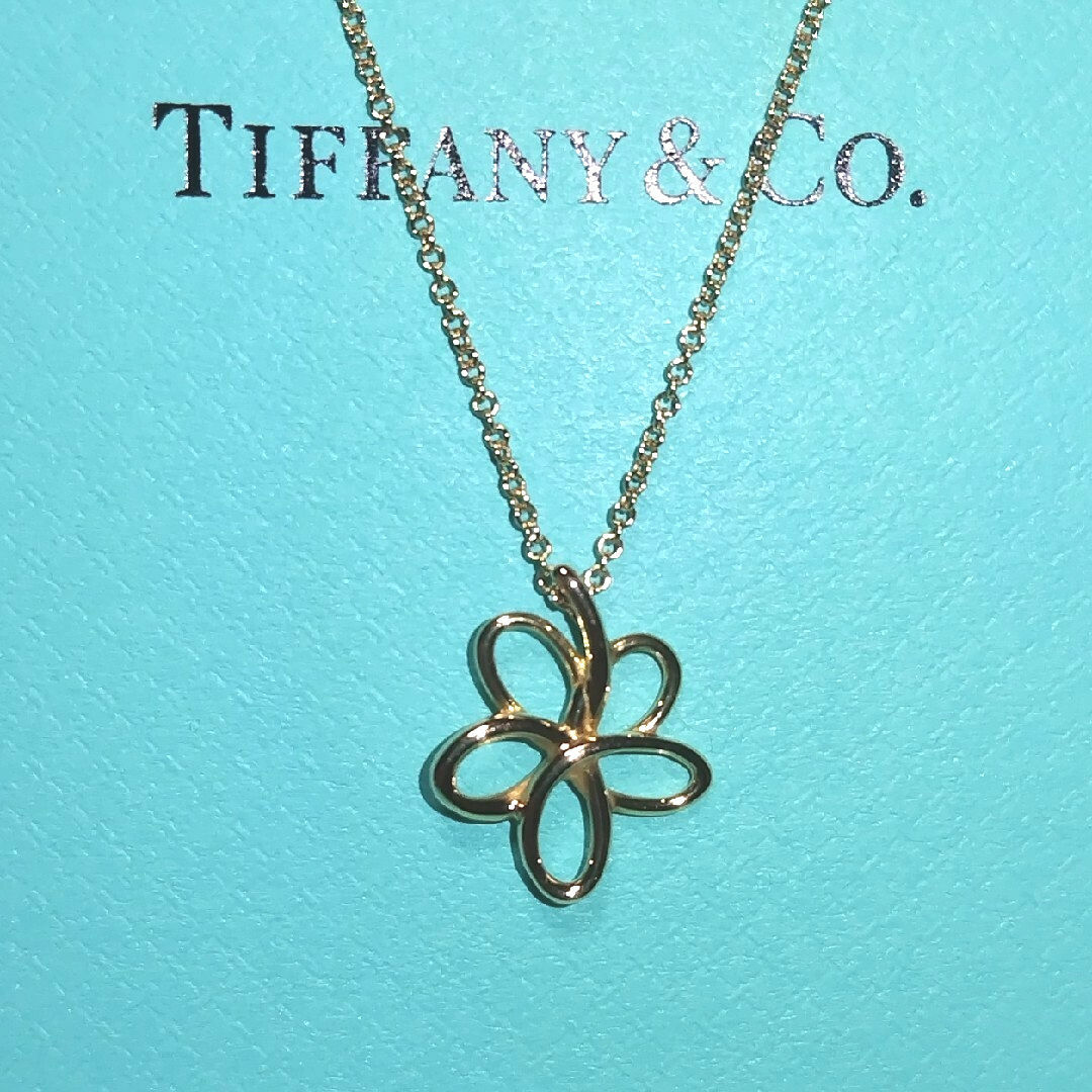 Tiffany & Co.(ティファニー)のTIFFANY ティファニー AU750 YG ヴィラ ネックレス フラワー レディースのアクセサリー(ネックレス)の商品写真