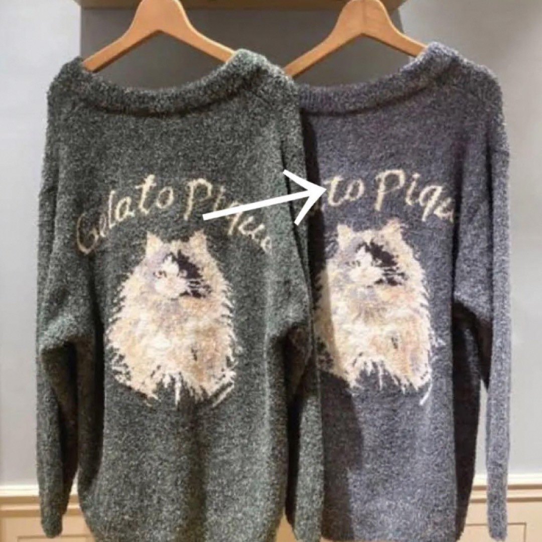 gelato pique - 正規品♡ネコジャガードカーディガン&ロング gelato pique - 正規品♡ネコジャガードカーディガン&ロング