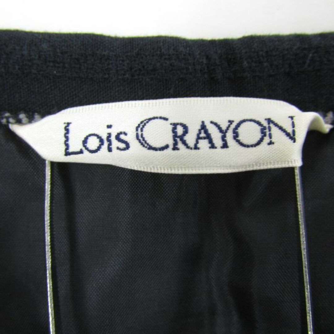 Lois CRAYON(ロイスクレヨン)のロイスクレヨン プリーツスカート ストライプ リネン混 日本製 ボトムス レディース Sサイズ グレー Lois CRAYON レディースのスカート(その他)の商品写真