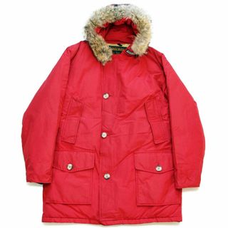 ウールリッチ(WOOLRICH)の00s USA製 WOOLRICH JOHN RICH&BROS ウールリッチ コヨーテファー アークティックパーカー ダウンコート 赤 M★B-9タイプ オールド(その他)