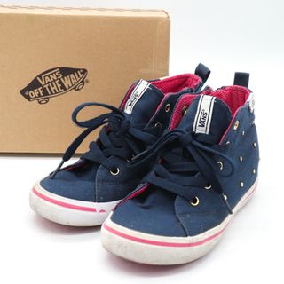 ヴァンズ(VANS)のヴァンズ スニーカー ハイカット 靴 シューズ キッズ 女の子用 20cmサイズ ネイビー VANS(スニーカー)