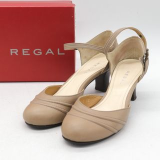 美品　【REGAL】　リーガル　レザーパンプス　(23.5)  ラウンドトゥ