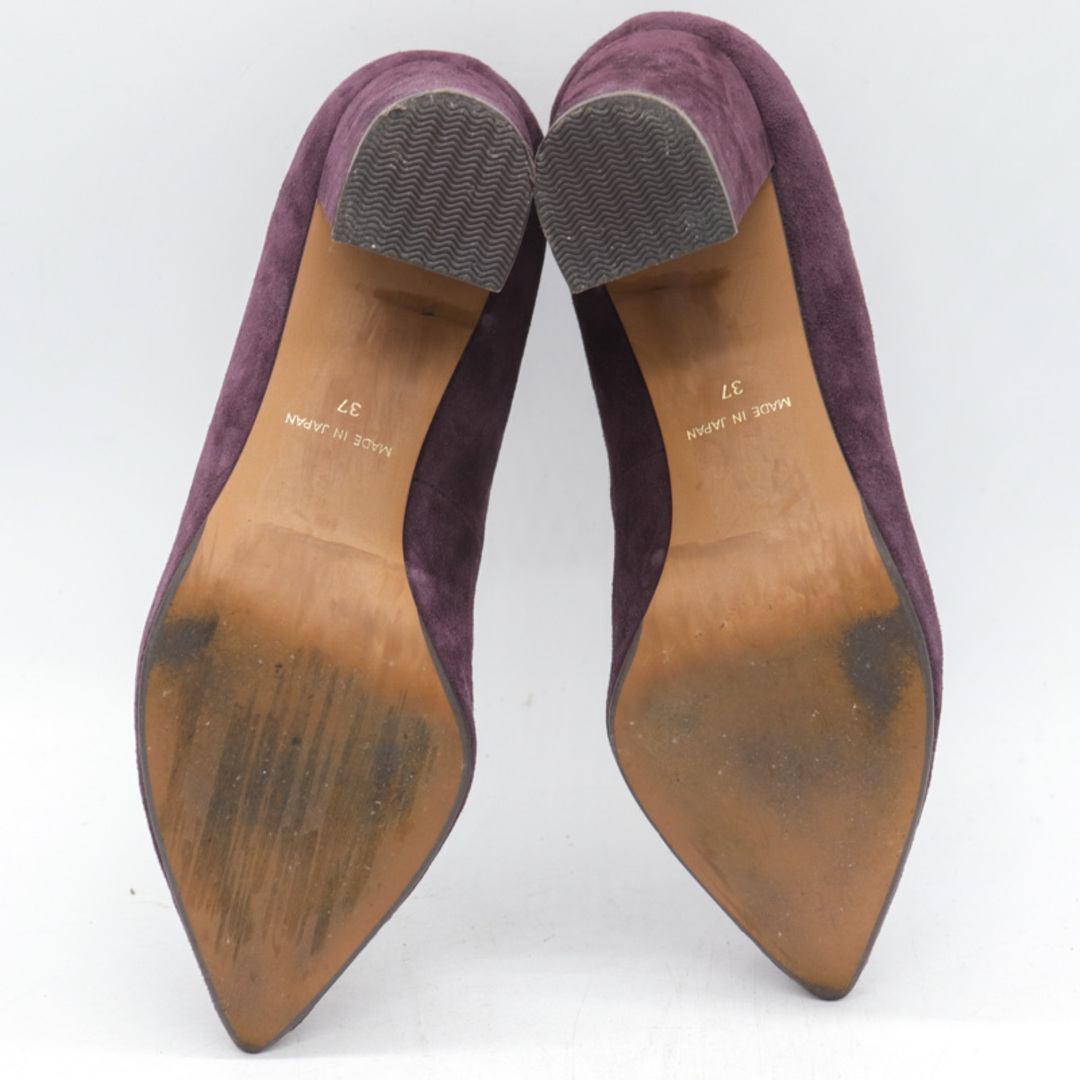 ダニエラアンドジェマ  パンプス スウェード 靴 シューズ 日本製 レディース 37サイズ パープル Daniella & GEMMA レディースの靴/シューズ(ハイヒール/パンプス)の商品写真