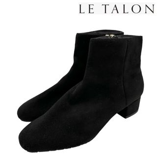 ルタロン(Le Talon)の〈新品〉LE TALON ルタロン【23.5】サイドジップ ショートブーツ 黒(ブーツ)